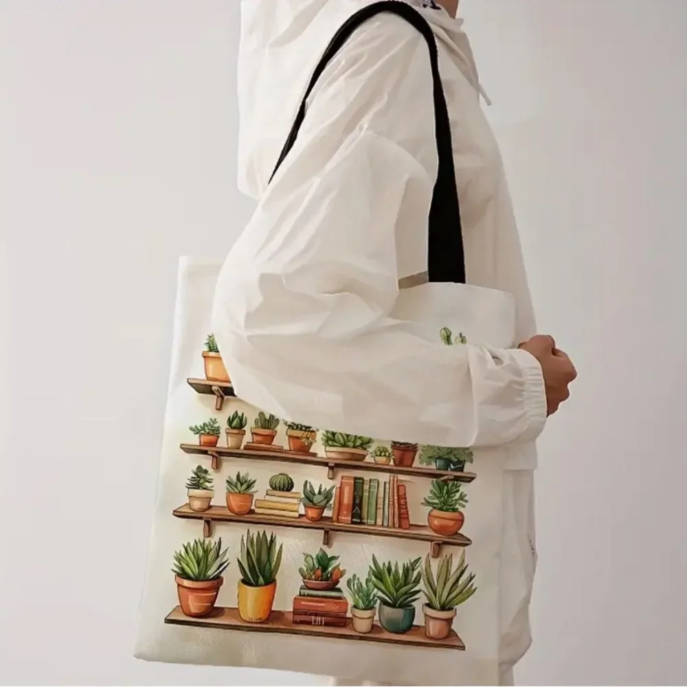 Succulent Houseplant Tote Bag - Picture 2 of 4